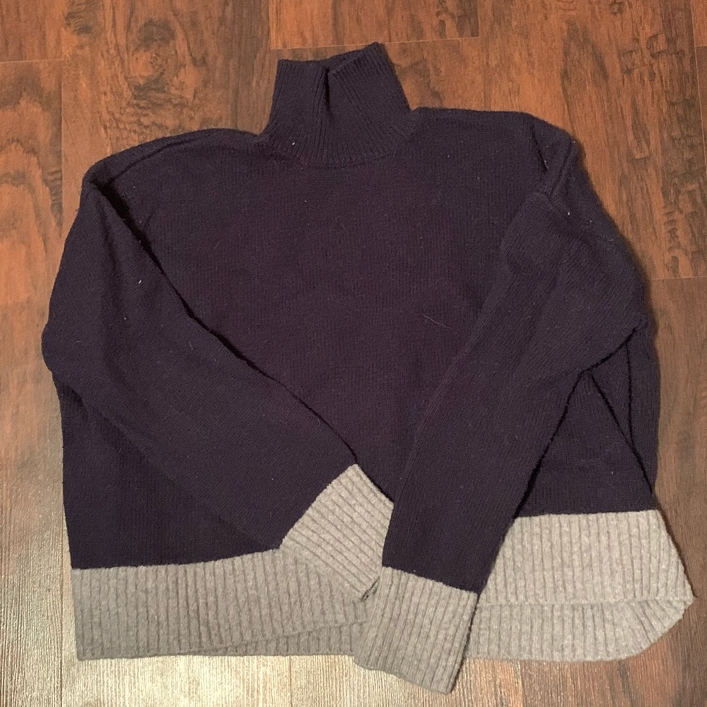 LOFT CROPPED SWEATER TURTLENECK